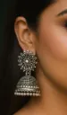 Classic Tribal Silver Jhumka